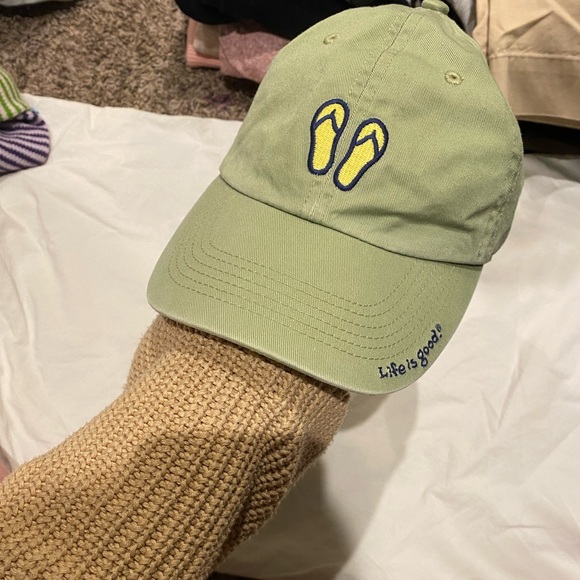 Life Is Good Vintage green embroidered Baseball cap - Picture 9 of 9